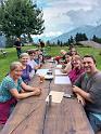 Angi Nolden, Elki + Jakob Skalezky, Nicolas Nolden, Helen, Natalie, Lily Skalezky, Ella Nolden, Anna, Jo Nolden, Holiday in Les Crosets, Switzerland, August 2022